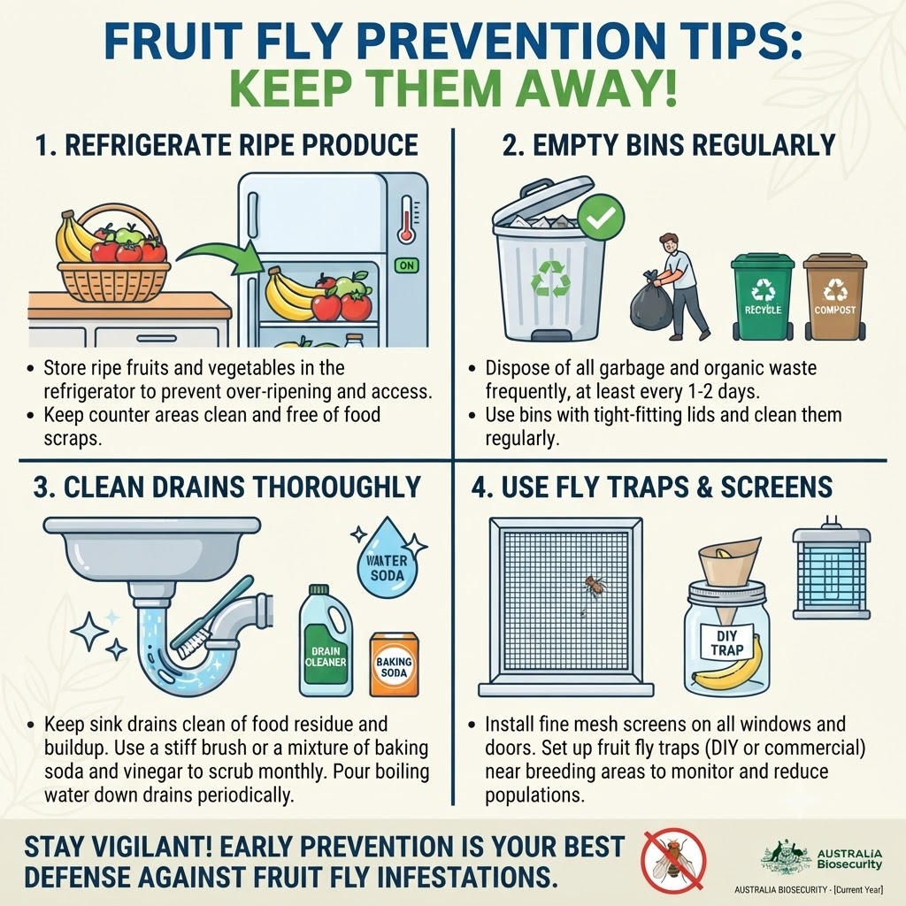 Fruit fly prevention tips guide Sydney