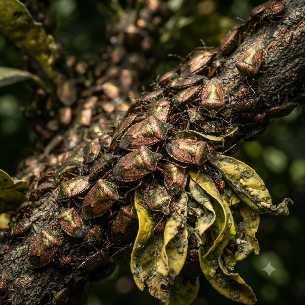 Severe stink bug cluster infestation Sydney