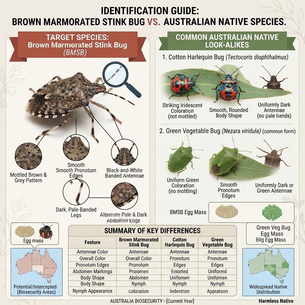 Stink bug species identification guide Sydney